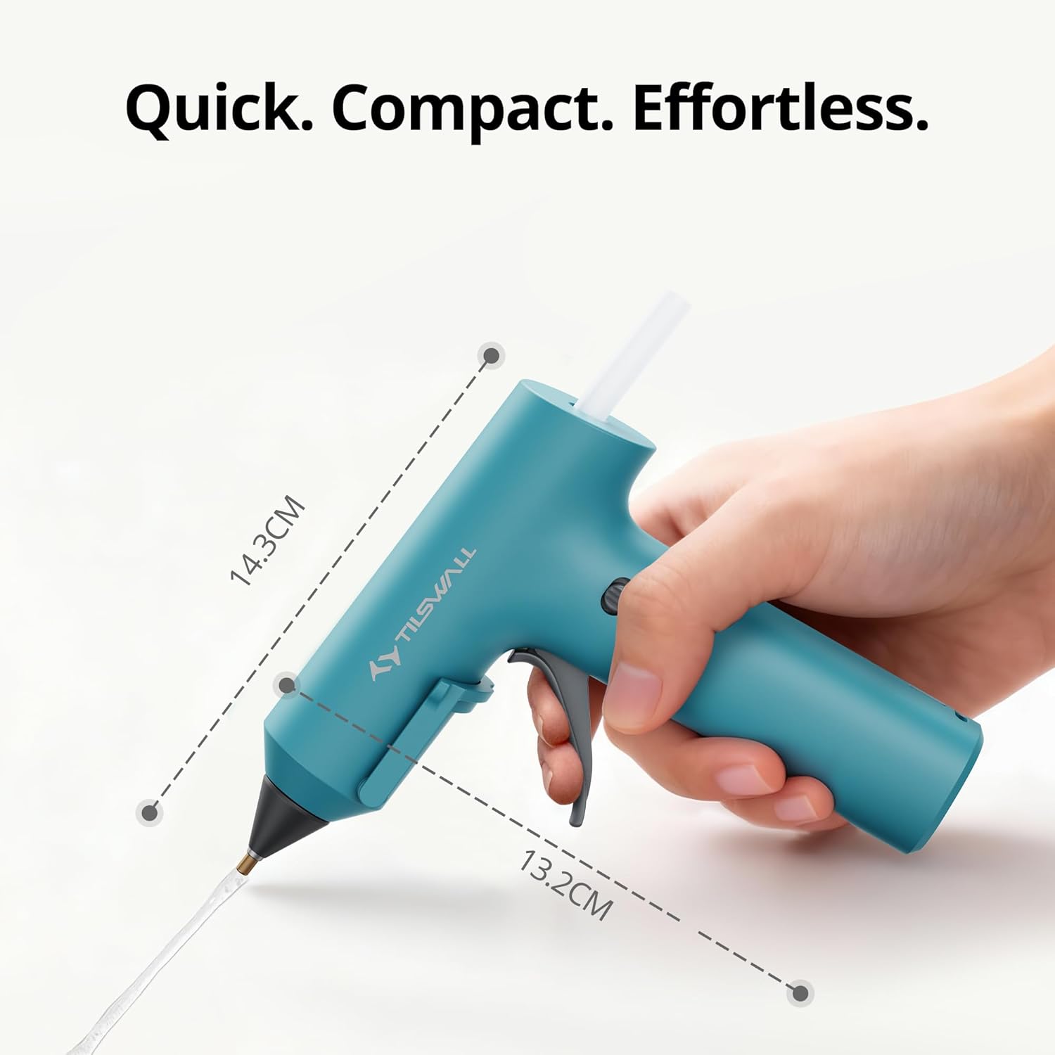 Thumbnail 1 de Cordless Hot Glue Gun with 20 Glue Sticks – Type-C Rechargeable Mini Gun with 90s Fast Heating