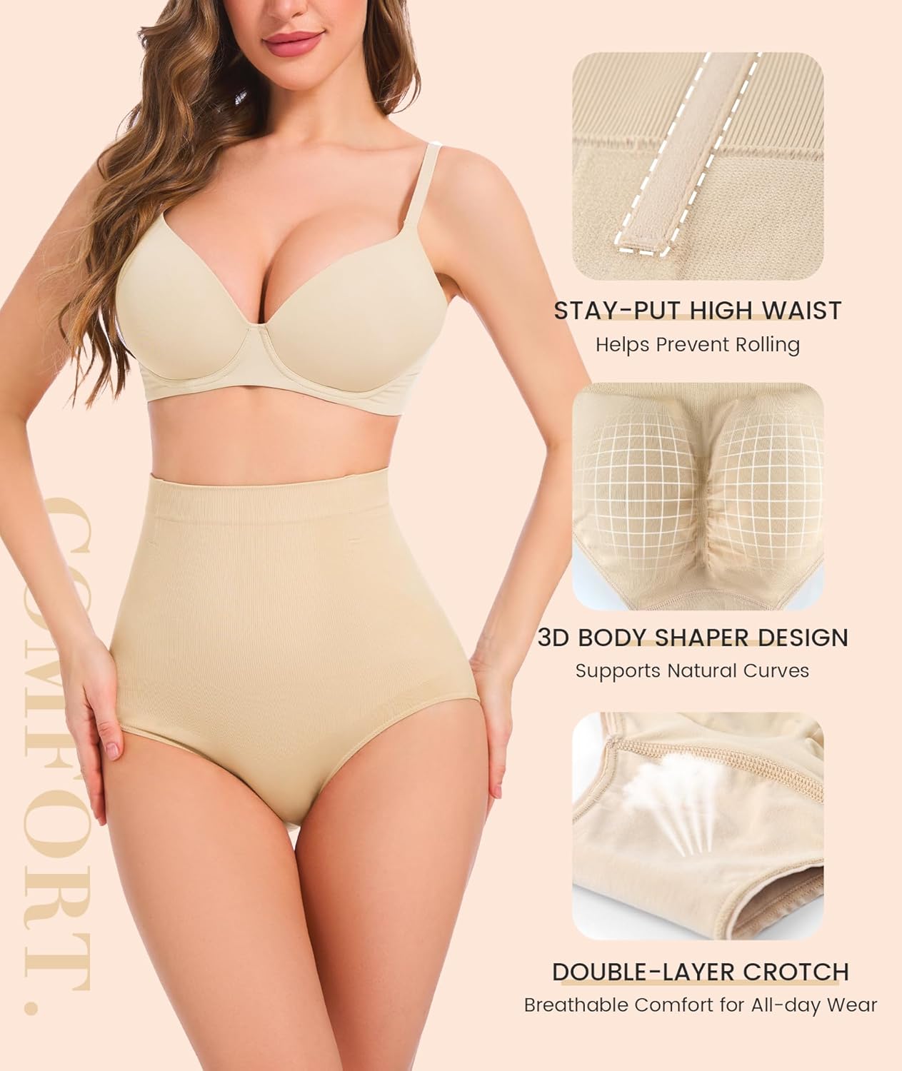 Thumbnail 3 de SIMIYA tummy control knickers 3D design