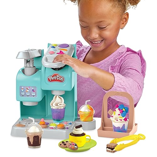 Detalle 2 de Play-Doh Súper Cafetería — Cafetera de juguete 8 botes 🍽
