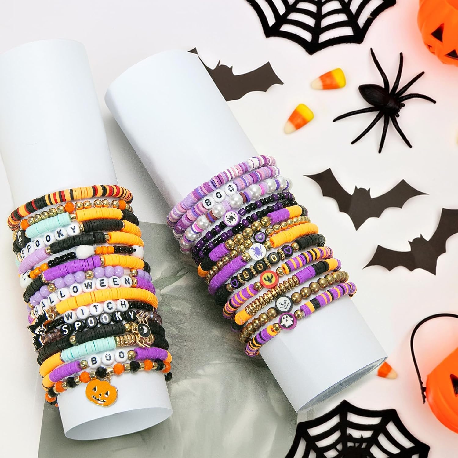 Detalle 1 de Shcsdr Halloween Bracelets 40-Piece Set