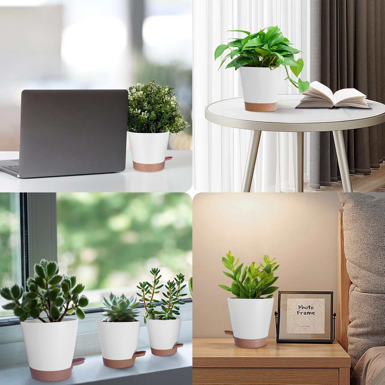 Thumbnail 6 de Idealife Macetas autorriego juego 5 piezas 17,8 cm