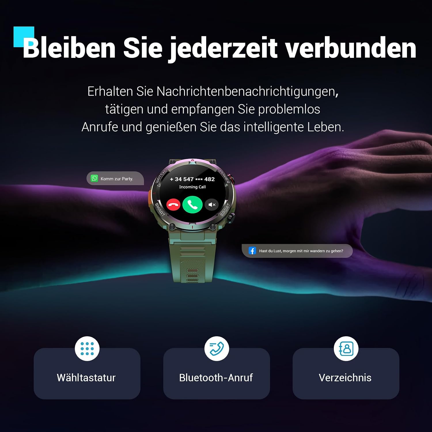 Thumbnail 3 de Blackview W50Pro Smartwatch Herren