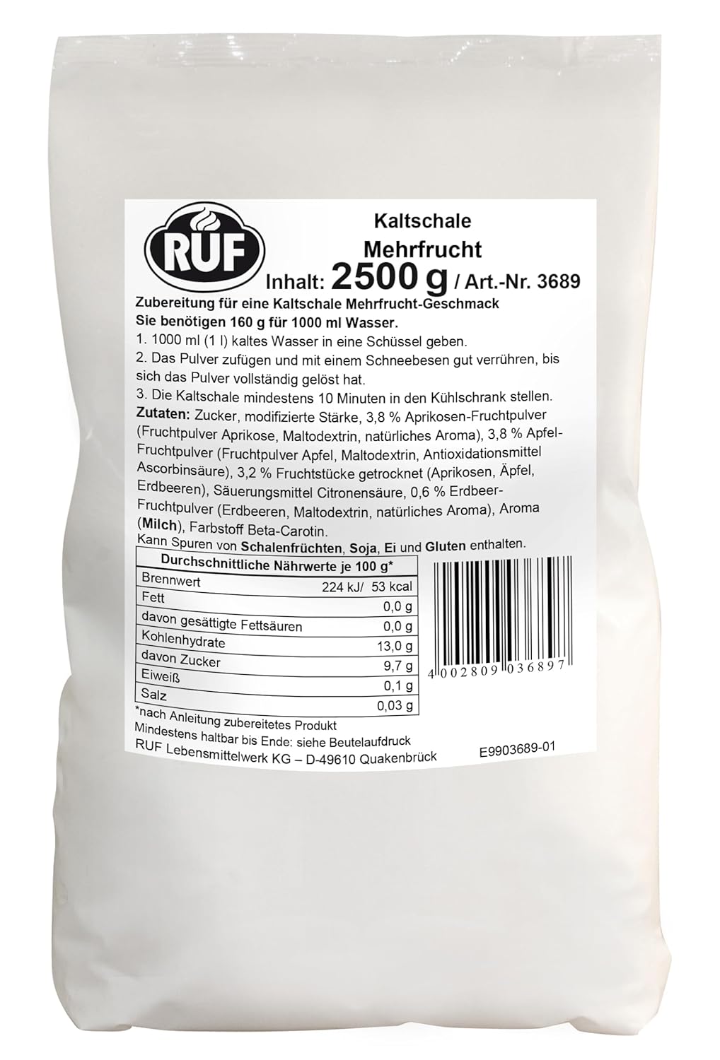 Thumbnail 2 de RUF Kaltschale Heidelbeer ohne Kochen (Großpackung, 1×2500 g) – glutenfrei & vegan