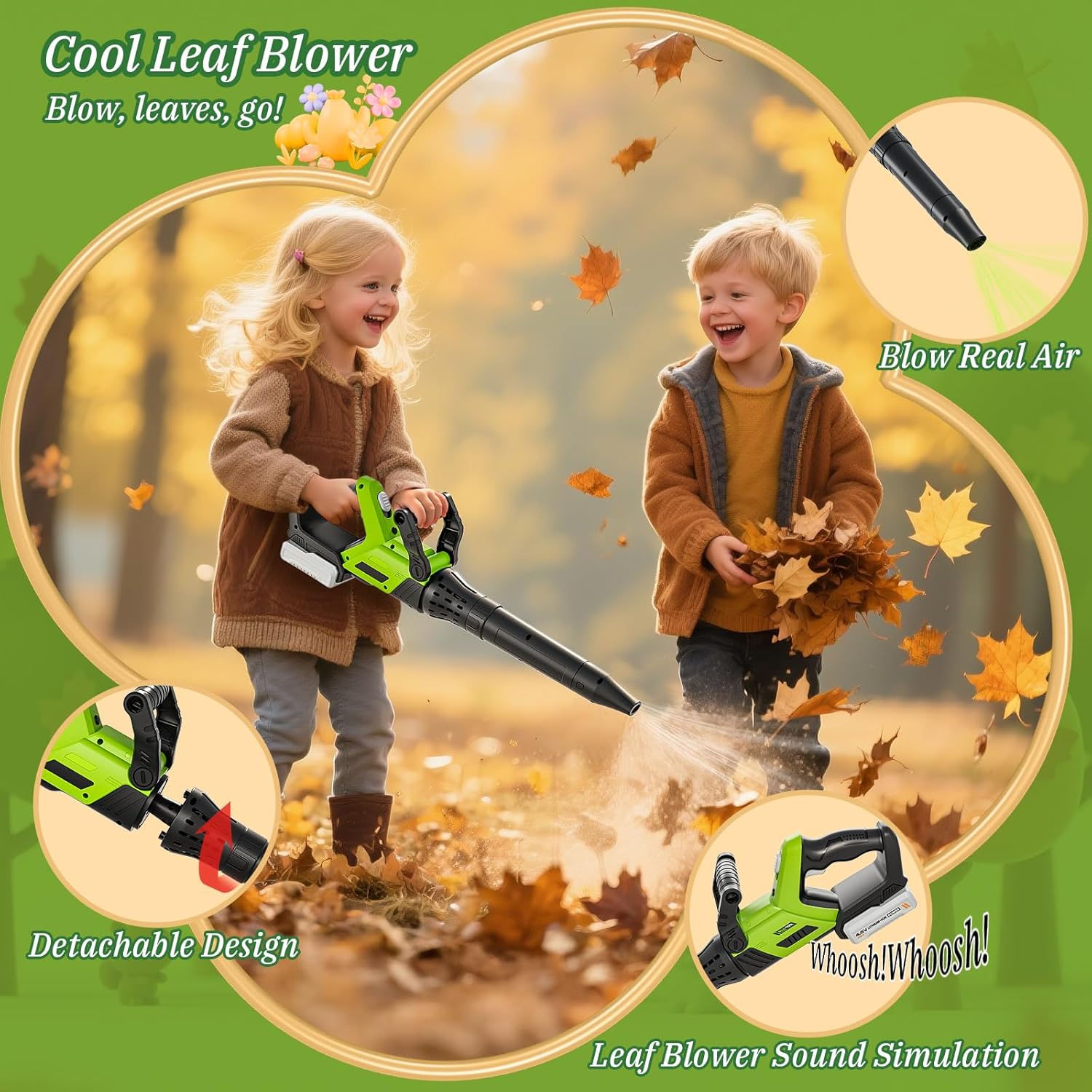 Thumbnail 2 de MUZREES Kids Tool Set (3-in-1) Toddler Power Garden Tools with Sounds & Lights