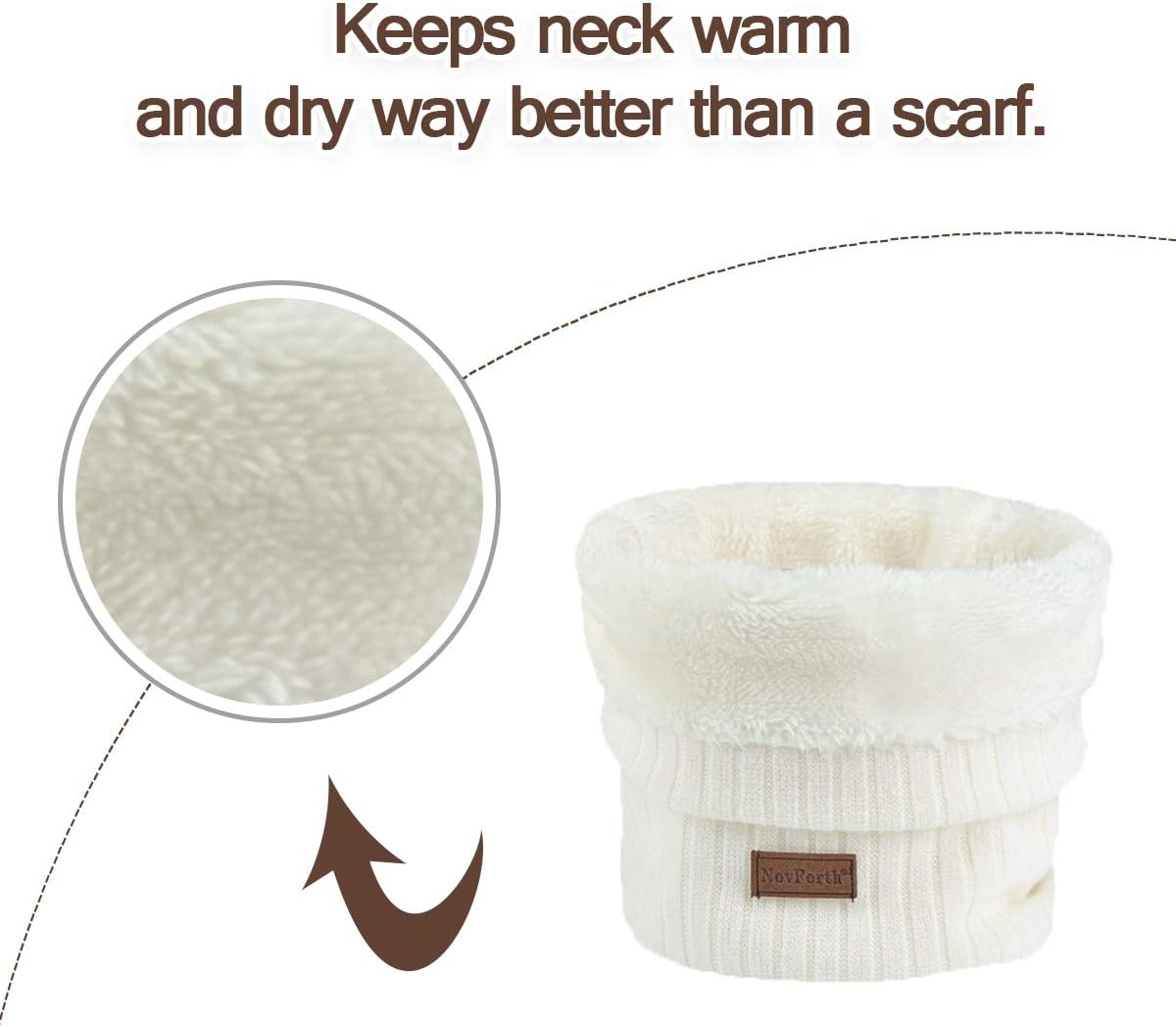 Thumbnail 6 de NovForth Winter Neck Warmer fleece-lined infinity scarf