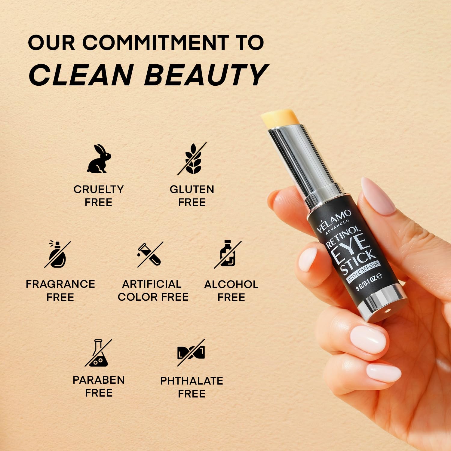 Thumbnail 6 de VELAMO ADVANCED Retinol Eye Stick: A Multi-Action Brightening & Anti-Aging Eye Balm