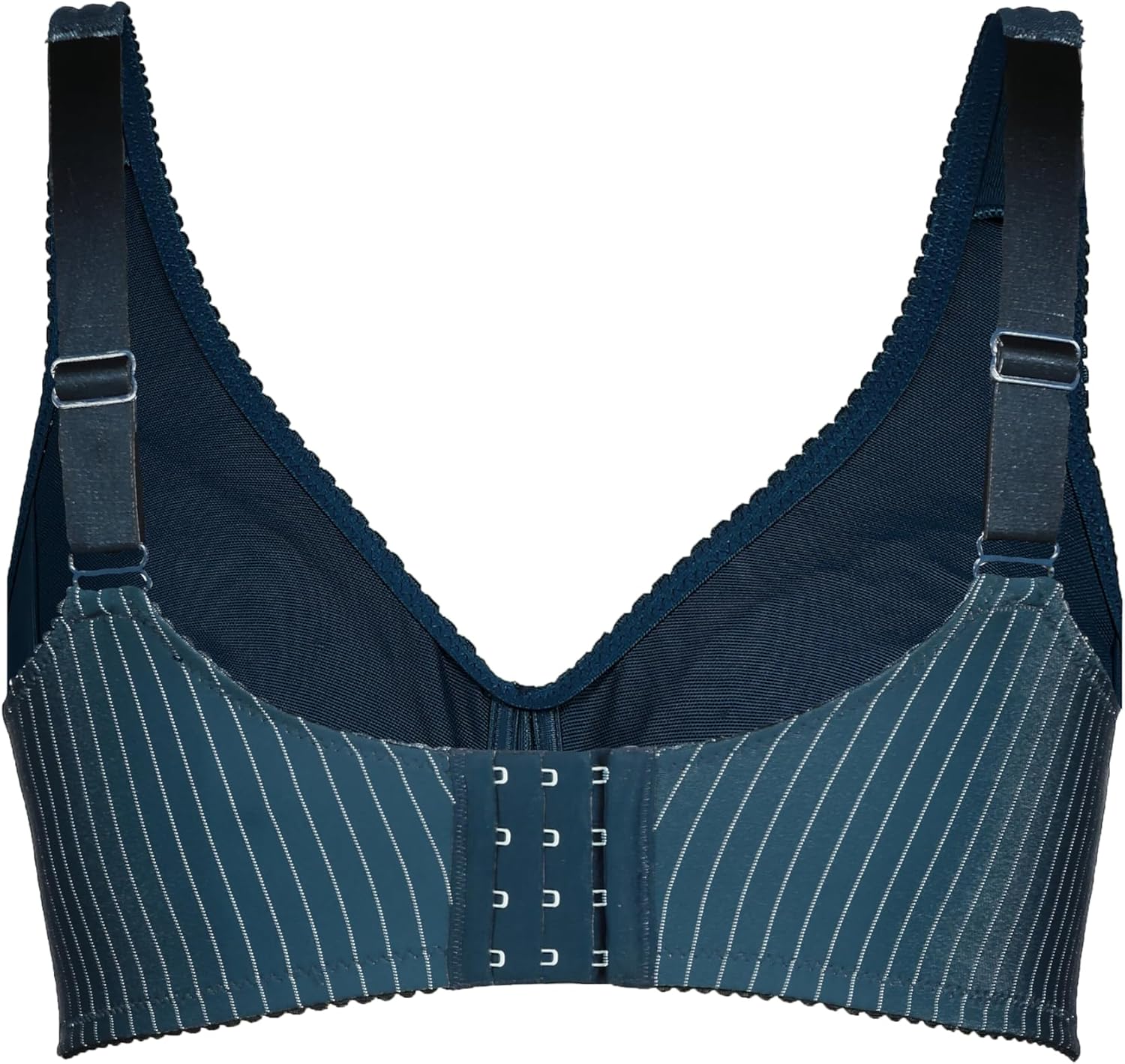 Detalle de Ulla Popken Damen Entlastungs-BH ohne Bügel – Strassanhänger, extrabreite Träger, Cup C-G