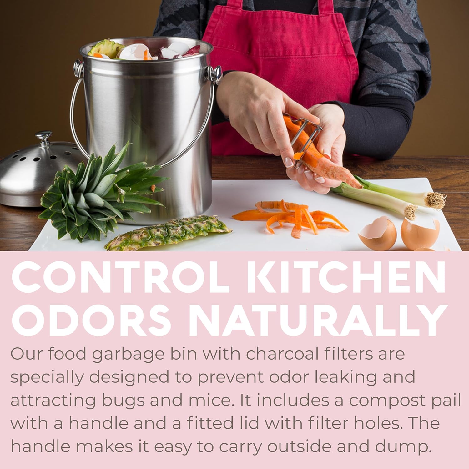 Thumbnail 3 de EPICA 1.3 Gallon Countertop Compost Bin 🗑