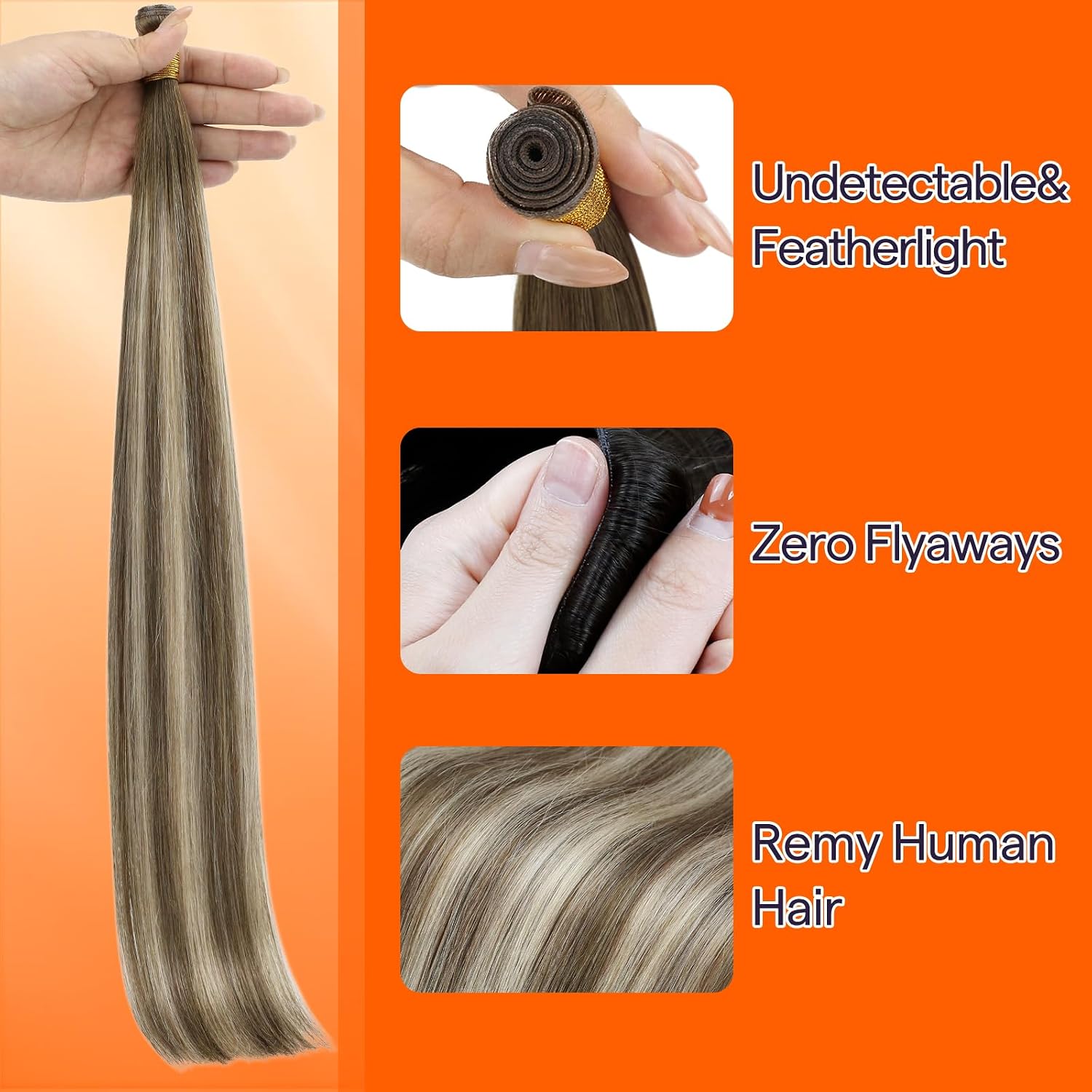 Detalle de 24 Inch Weft Hair Extensions 60G ๐โ