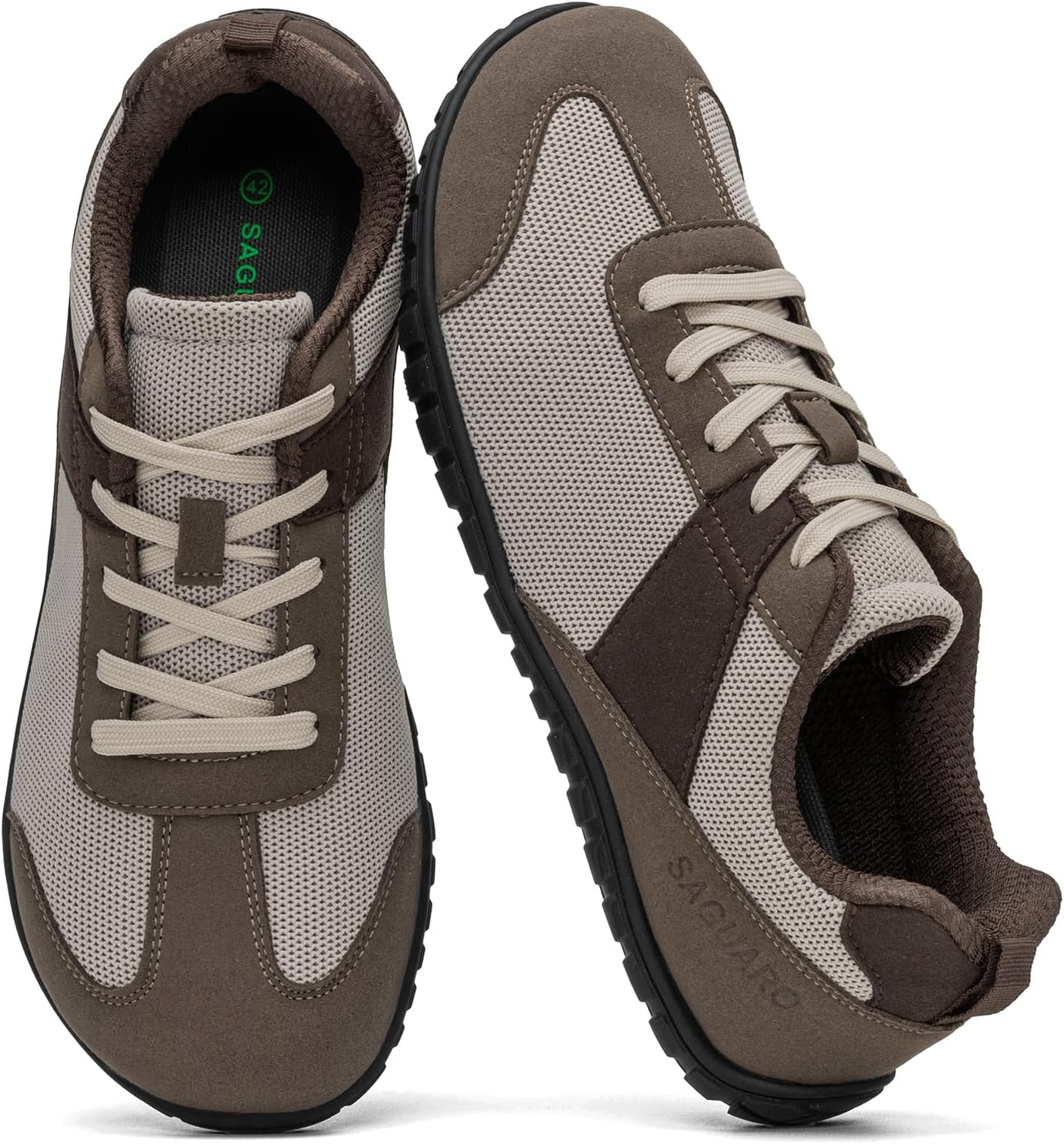 Detalle de SAGUARO Scarpe Minimaliste Uomo: Sneaker barefoot con punta ampia e suola a Zero Drop