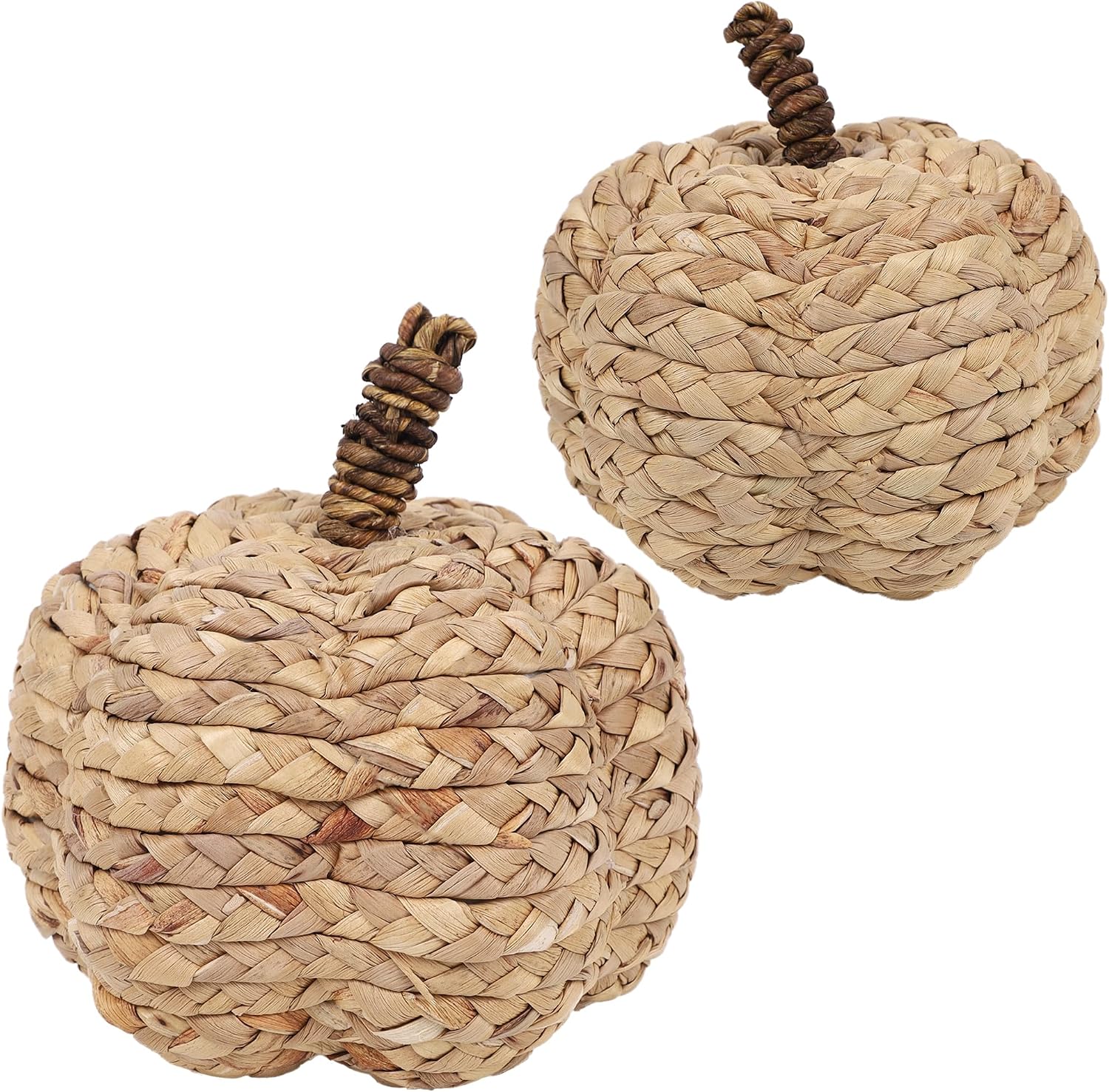 Detalle de Winemana Woven Pumpkin Decor, Cattail