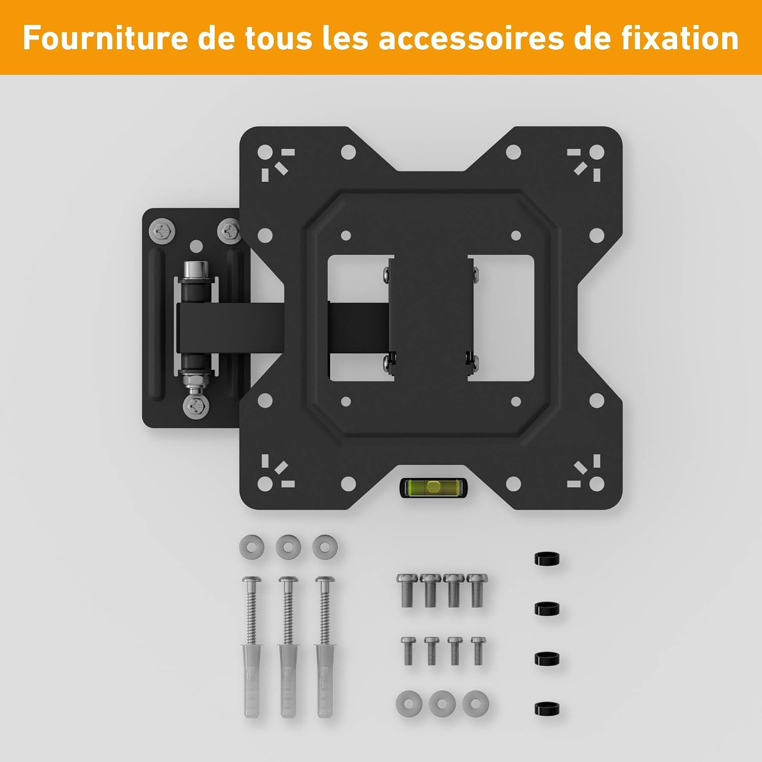 Thumbnail 6 de Support mural TV D-Line 23–50 pouces, bras unique inclinable et rotatif