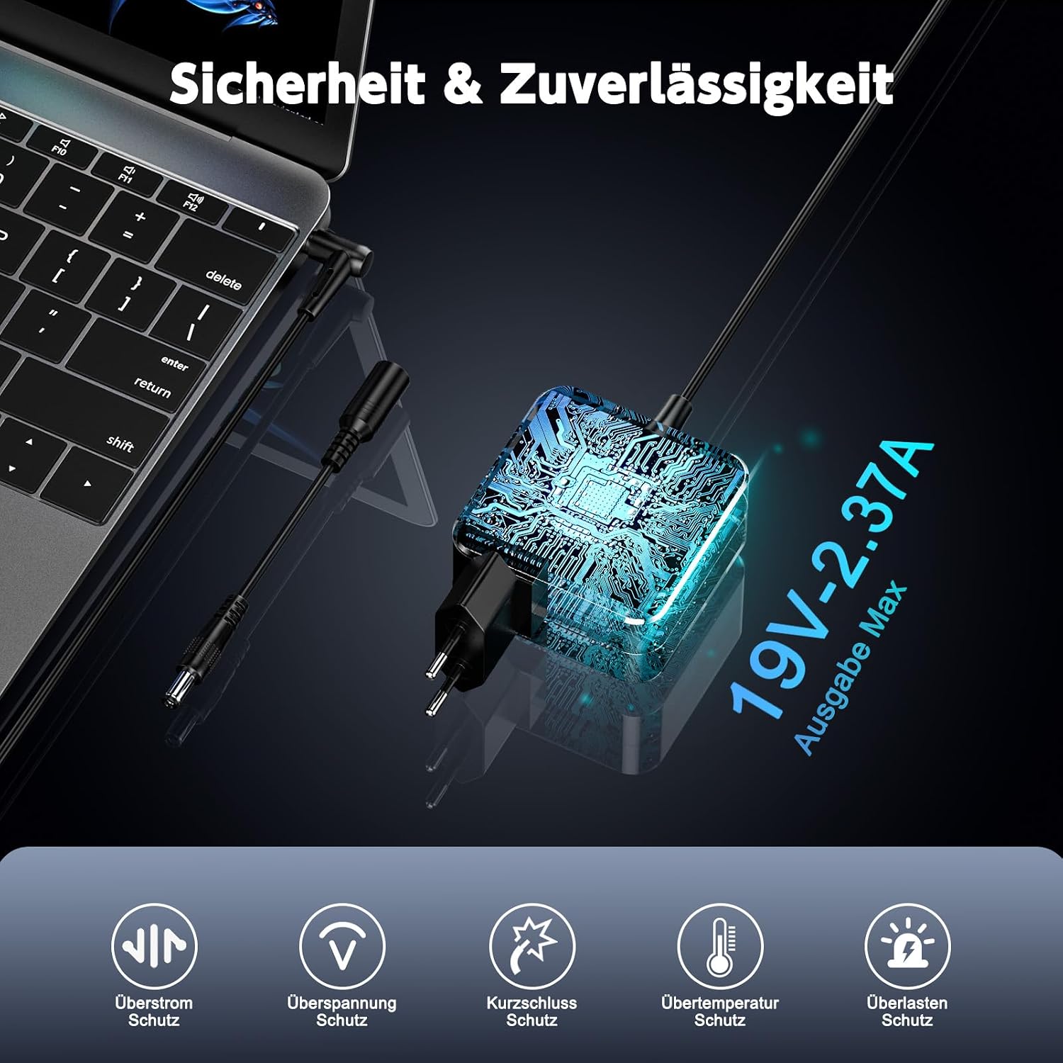 Thumbnail 4 de Asus 45W Laptop Netzteil 19V 2.37A