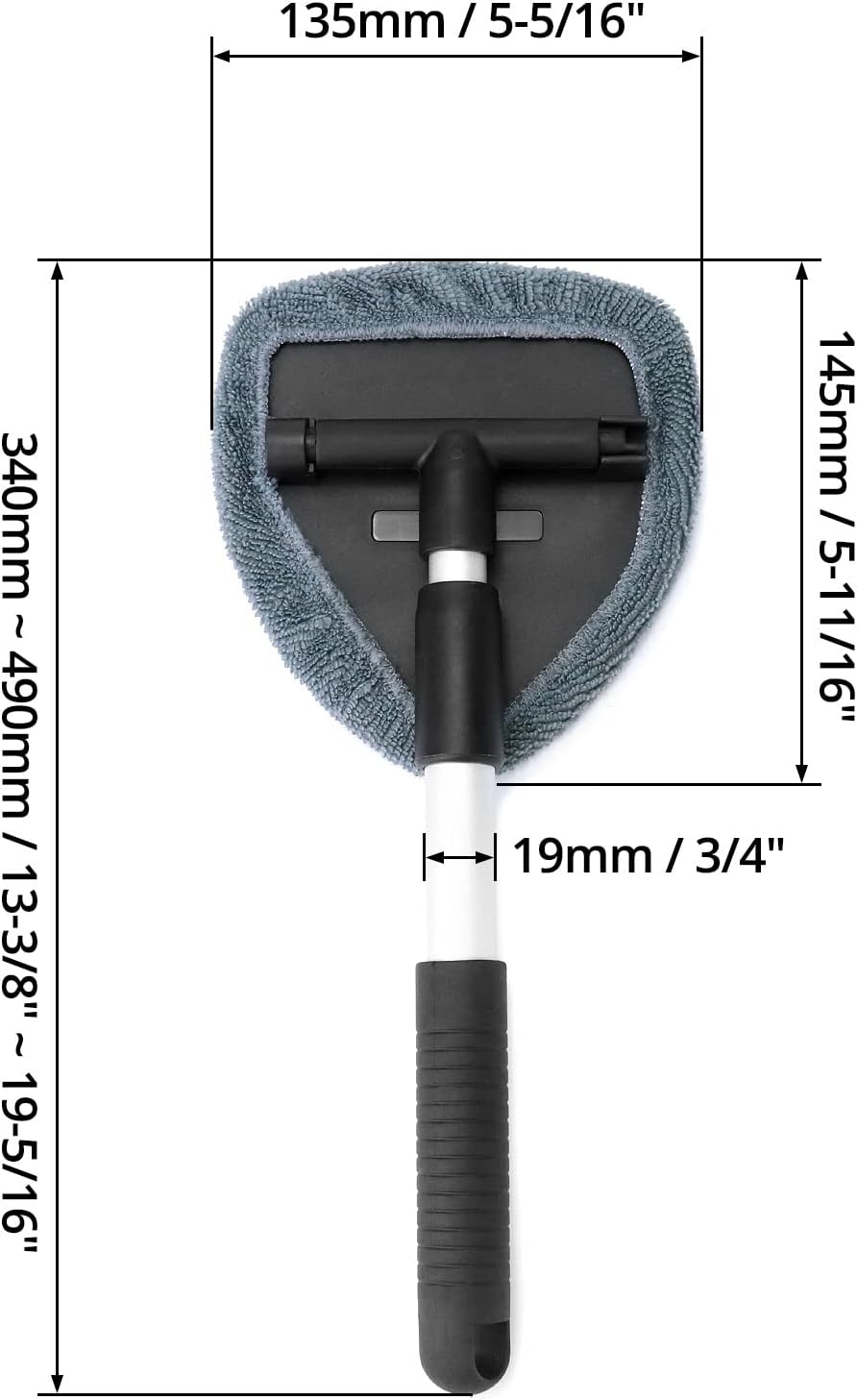 Thumbnail 6 de QWORK Car Windscreen Cleaner: Extendable, 180° Rotatable Window Cleaning Tool with 3 Washable Pads