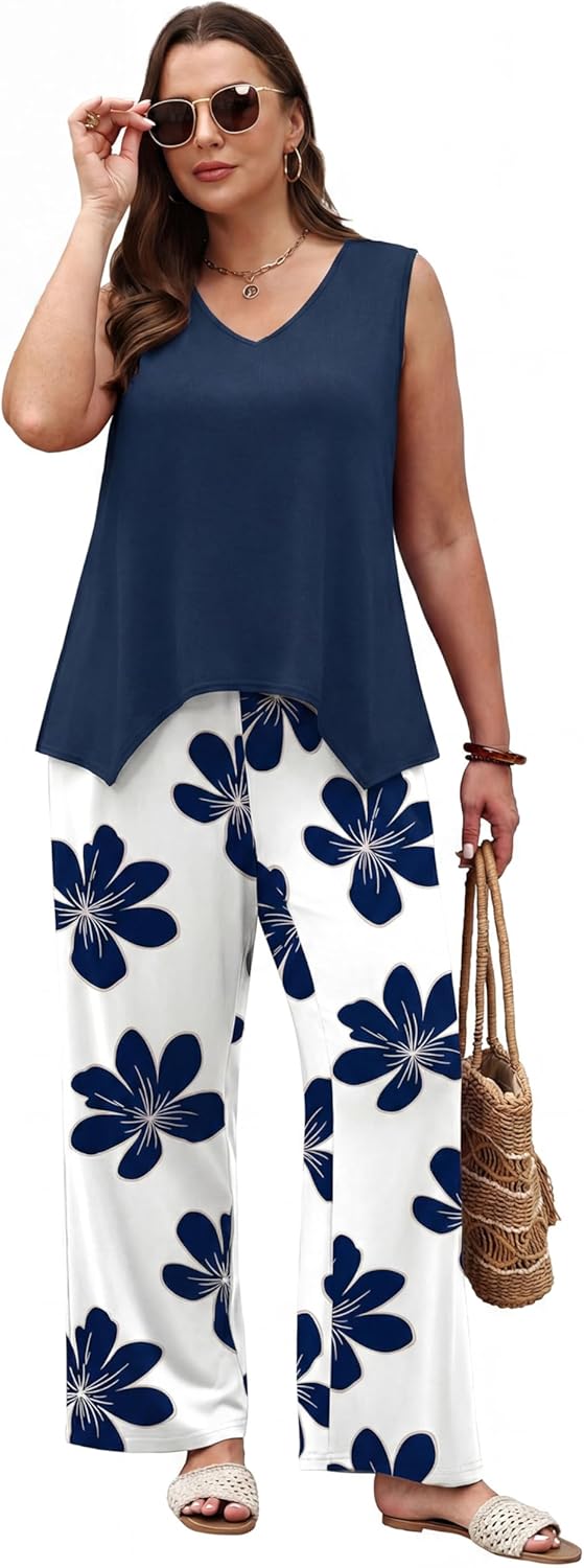 Thumbnail 5 de WIHOLL Two Piece Sets for Women: Dressy Lounge Set for Summer & Vacation