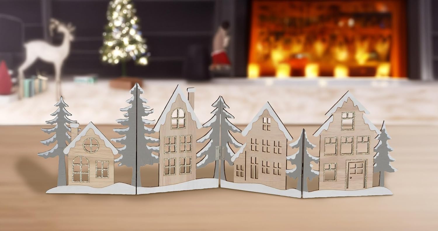 Detalle 2 de Spetebo Ligne de maison décorative 60 x 16 cm 🎄