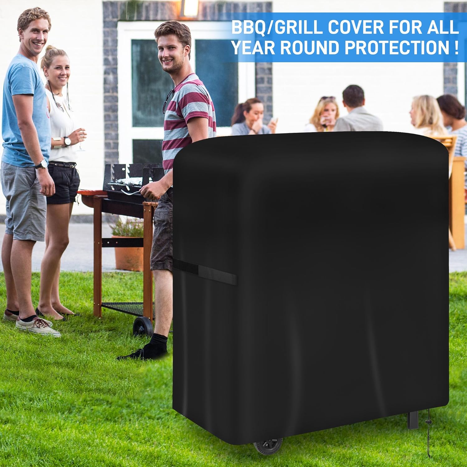 Thumbnail 3 de Yimomoyi Waterproof Barbecue Cover (Oxford 420D) for Large Gas Grills – 77x70x110cm