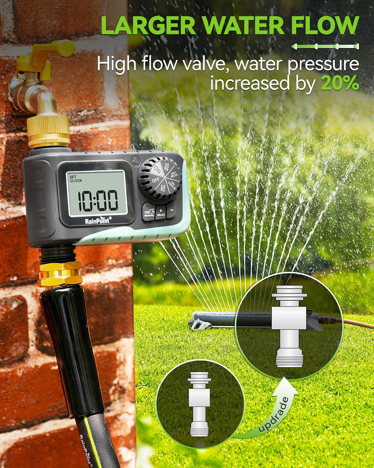 Detalle 1 de RAINPOINT Sprinkler Timer, 1 Outlet