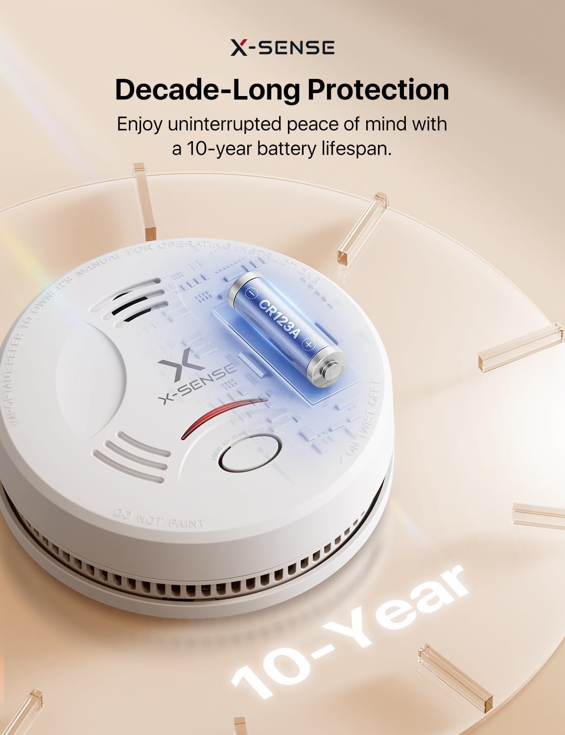 Detalle 2 de X-Sense SD11 10-Year Smoke Alarm 🔥📢
