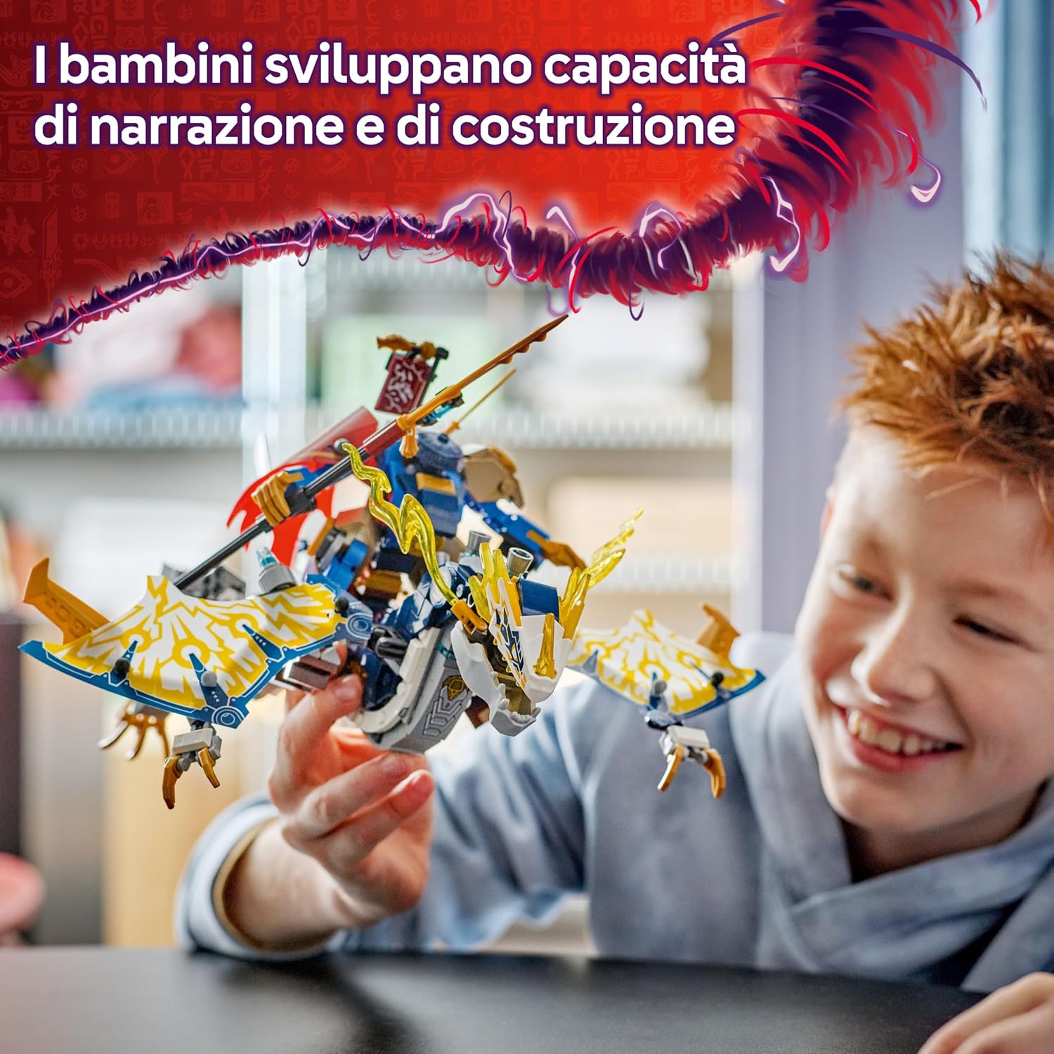 Detalle 2 de LEGO NINJAGO 71843 Mech Cavalca-Drago di Rogue 🐉