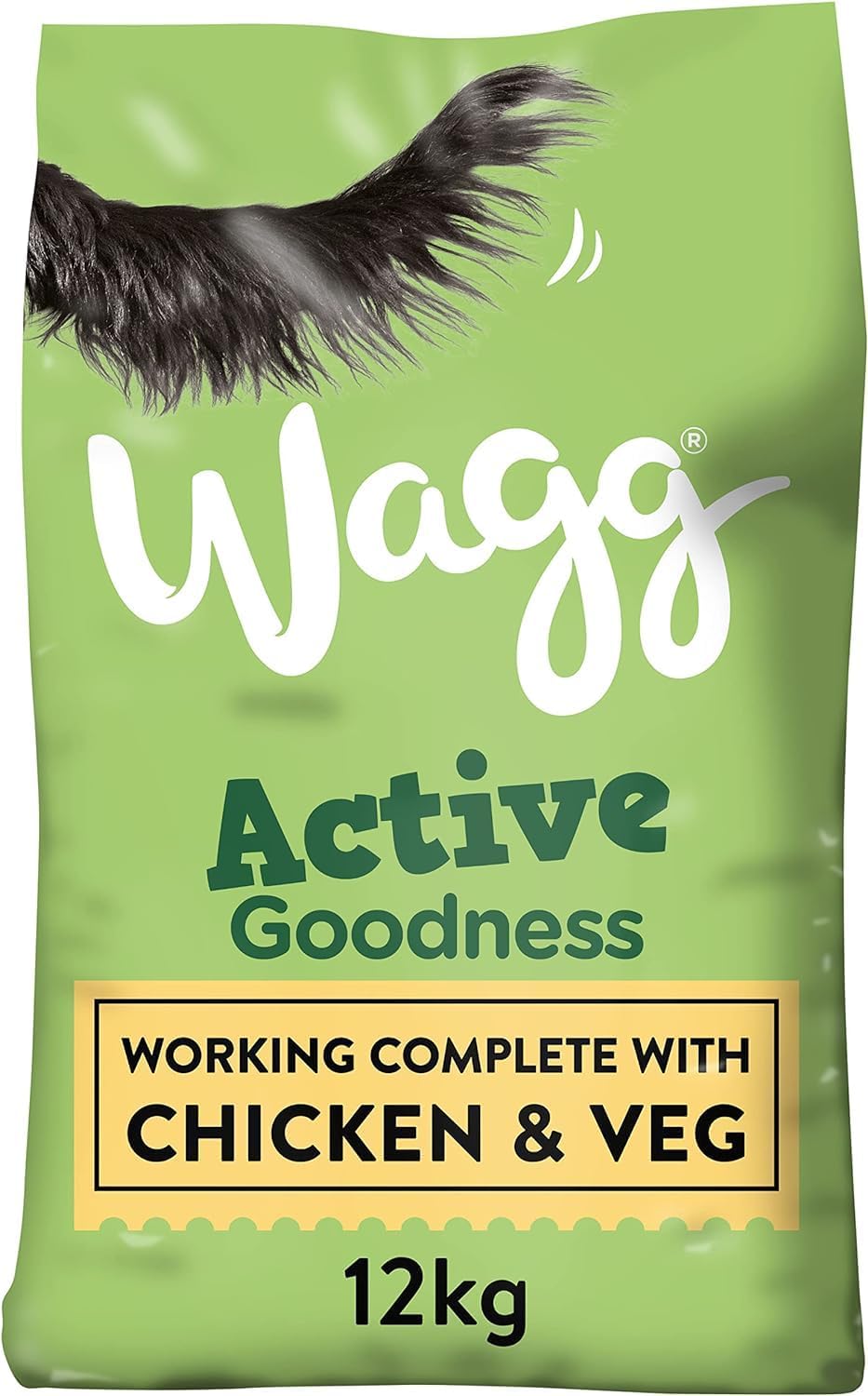 Imagen de Wagg Active Goodness Complete Dry Adult Dog Food – Chicken & Veg, 12kg en OfertitasTOP