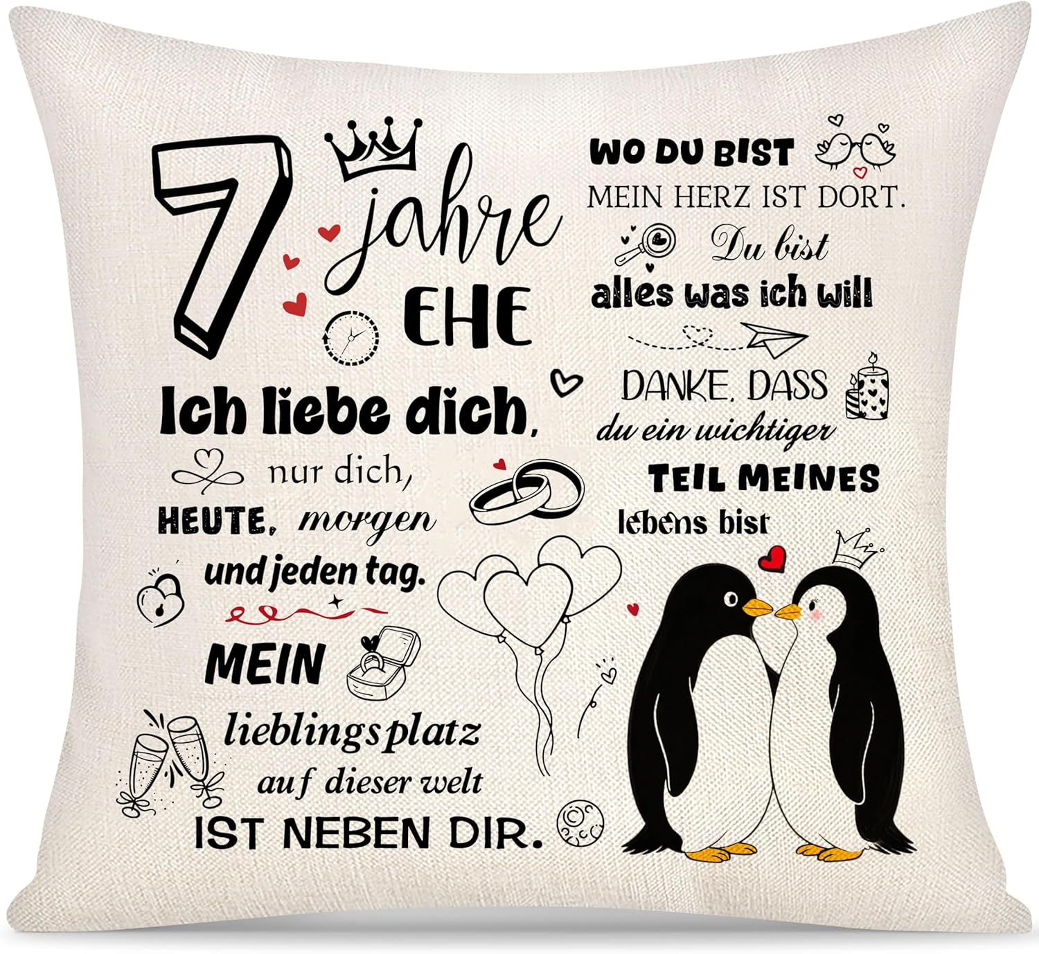 Thumbnail 6 de Yoskiasd 10 Jahre Geburtstag Kissenbezug (18 x 18 / 45 x 45 cm) – Geschenk zum 10. Geburtstag