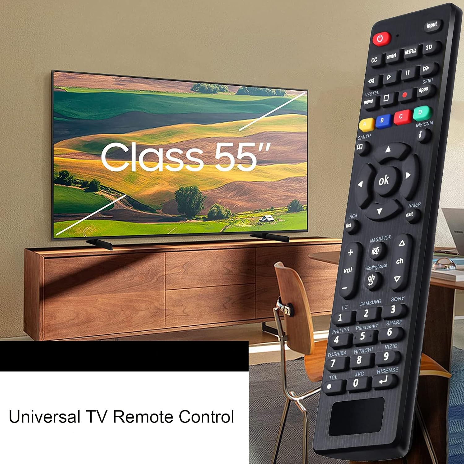 Detalle de Universal TV Remote RC-G008 for Samsung, TCL, Vizio, Sony, Panasonic and more