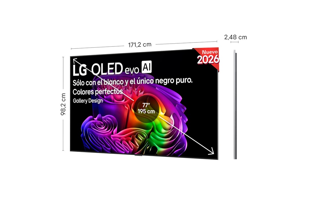 Detalle de LG OLED evo AI G6 77'' (2026) – TV OLED 4K con IA, Copilot y rendimiento para cine y juego