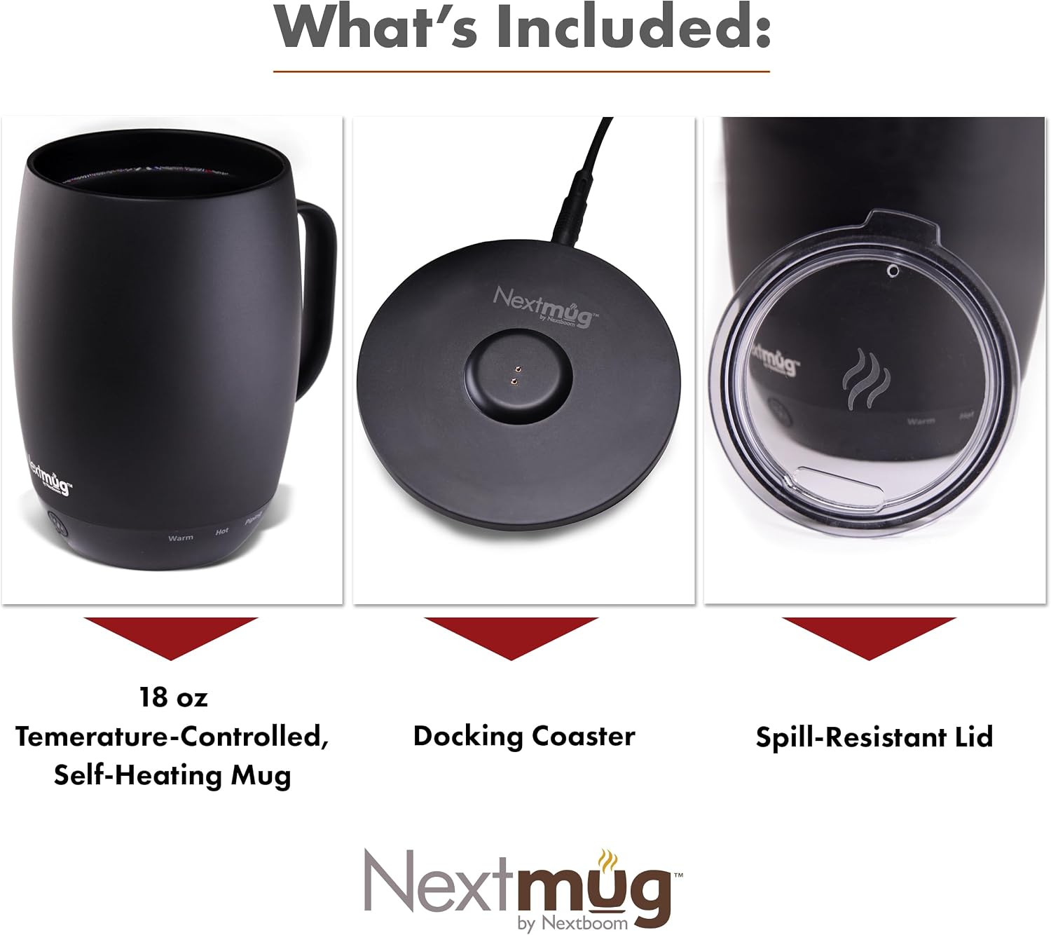 Detalle de Nextmug Plus 18 oz Temperature-Controlled Mug