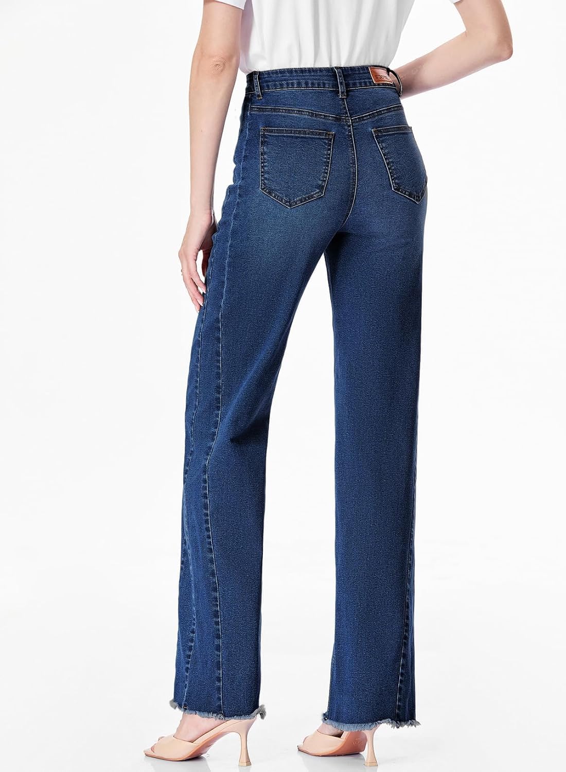 Thumbnail 4 de SIDEFEEL Zimbaplatinum high waist wide leg jeans