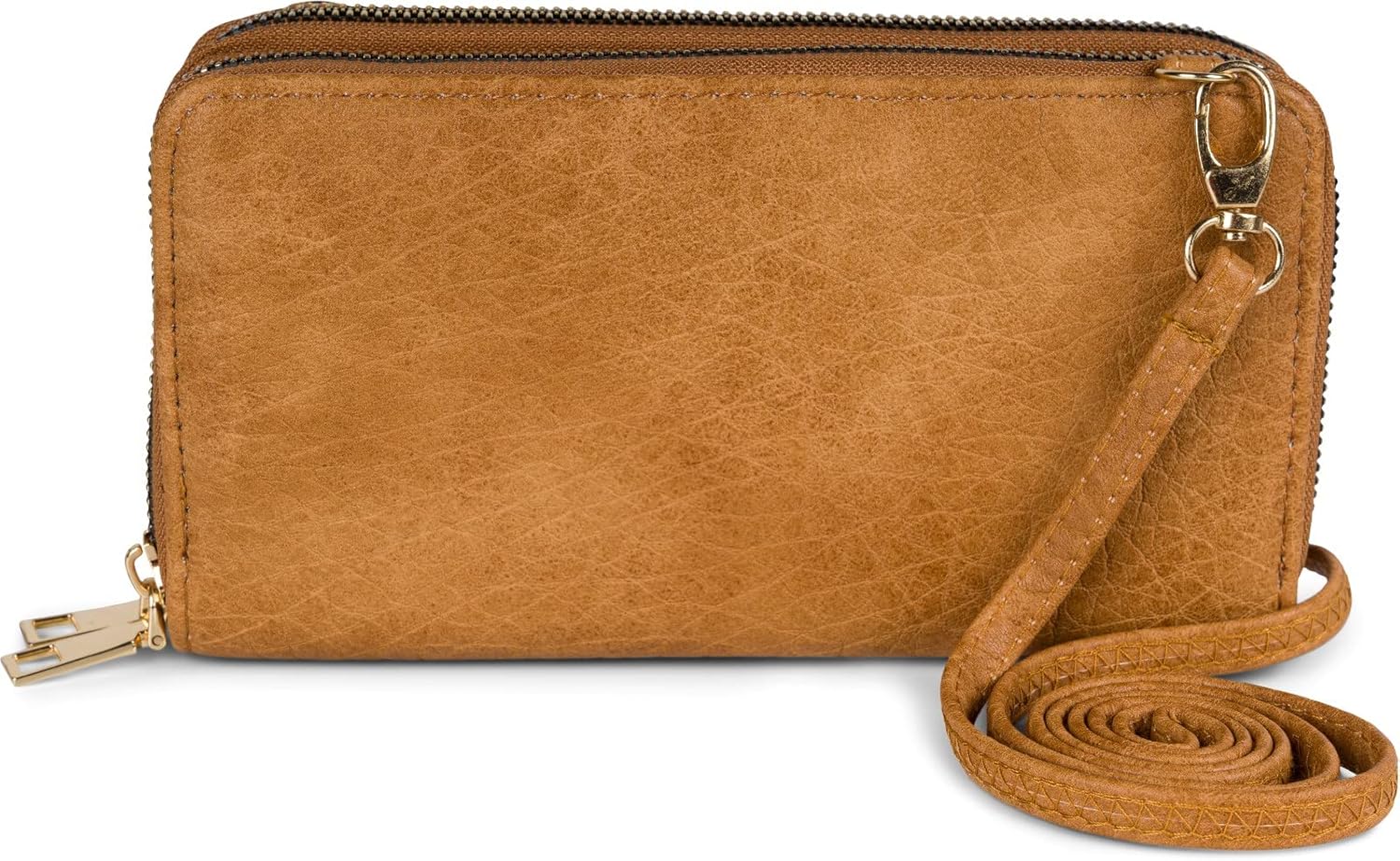 Detalle de styleBREAKER Donna 2 in 1 Mini Borsa a tracolla granulata: compatta, versatile e con doppi scomparti