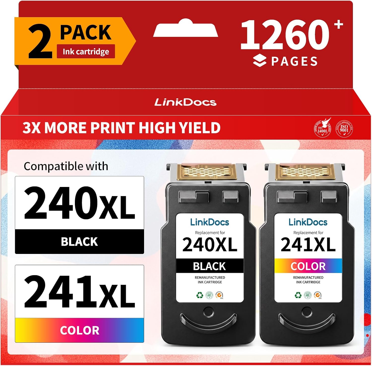 Detalle de LinkDocs Remanufactured Ink Cartridges 240XL
