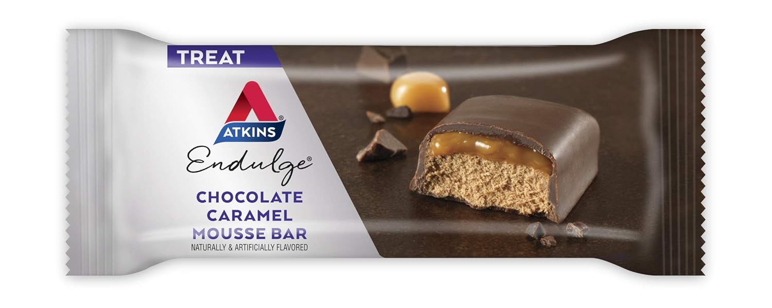 Thumbnail 2 de Atkins 705285 Endulge Chocolate Caramel Mousse Bars, 1g Sugar, 5 Count