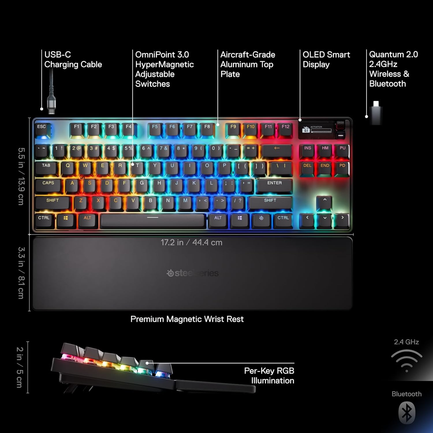 Thumbnail 2 de SteelSeries Apex Pro TKL Wireless Gen 3 OmniPoint