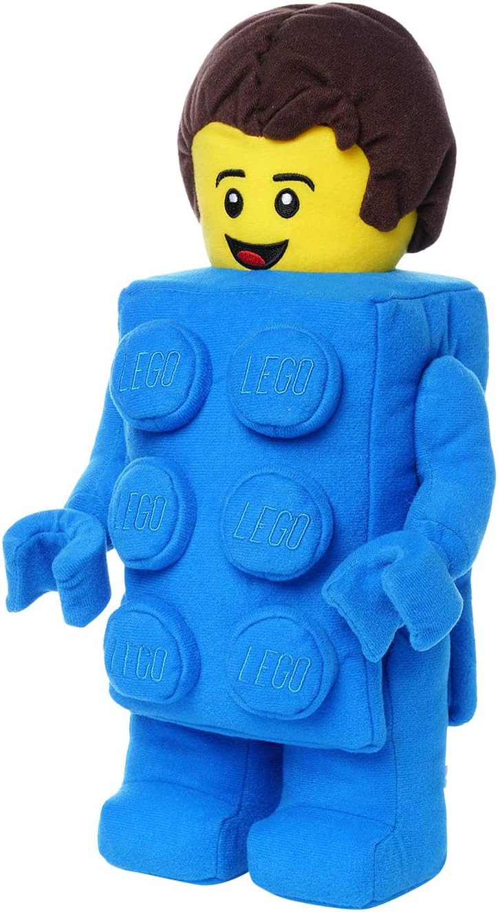 Detalle de Manhattan Toy LEGO Minifigure Brick Suit Guy – pluszowa minifigurka 33 cm