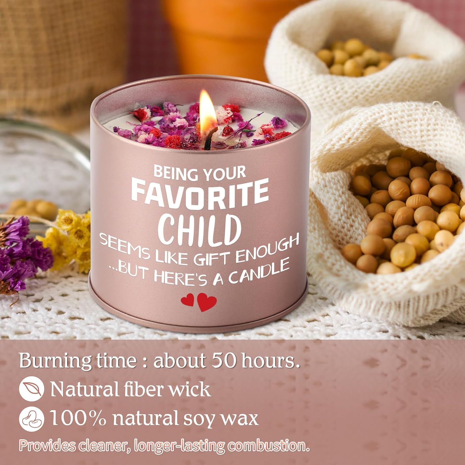 Detalle 2 de PRSTENLY 9oz Scented Candle for Mum