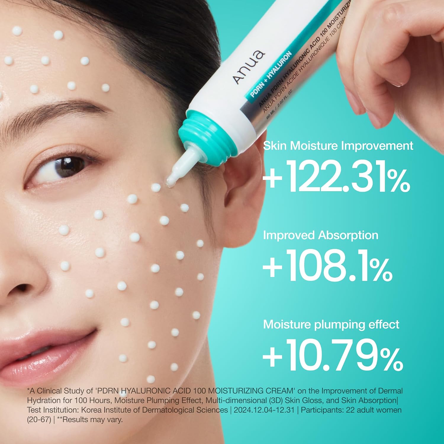 Thumbnail 4 de ANUA PDRN Hyaluronic Acid 100 Moisturizing Cream 60ml