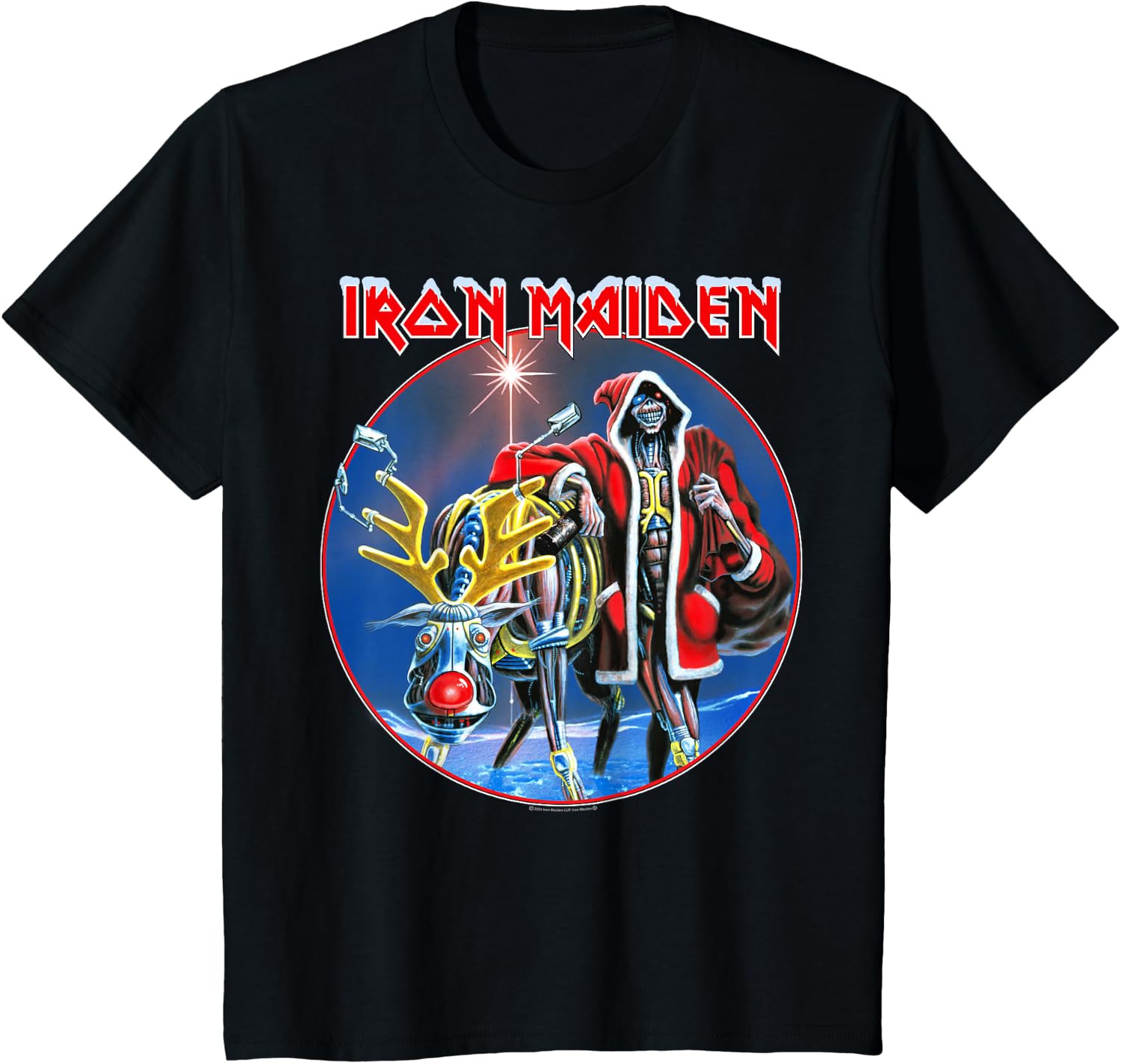 Thumbnail 2 de Iron Maiden Sit Xmas T-Shirt