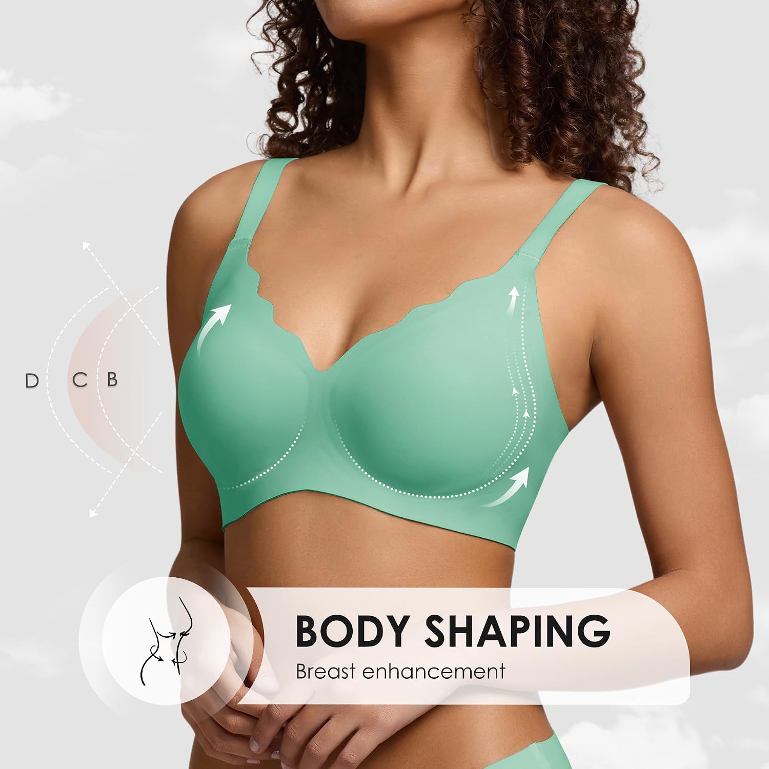 Thumbnail 3 de Wireless Bra in Nylon-Spandex Blend