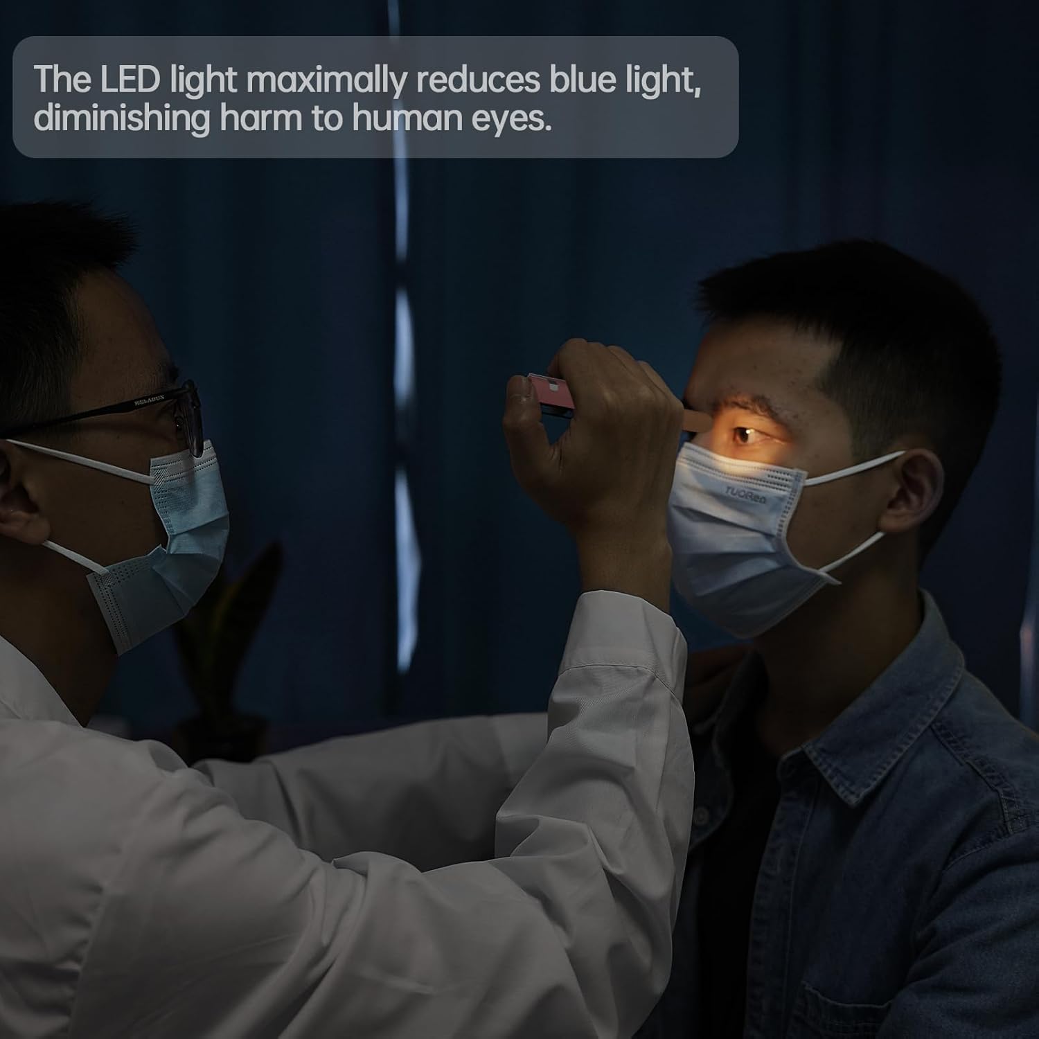 Thumbnail 3 de RISEMART Pupillenleuchte mit Pupillenmessgerät & Lineal – USB-aufladbare LED-Stiftlampe (warm/kalt weiß)