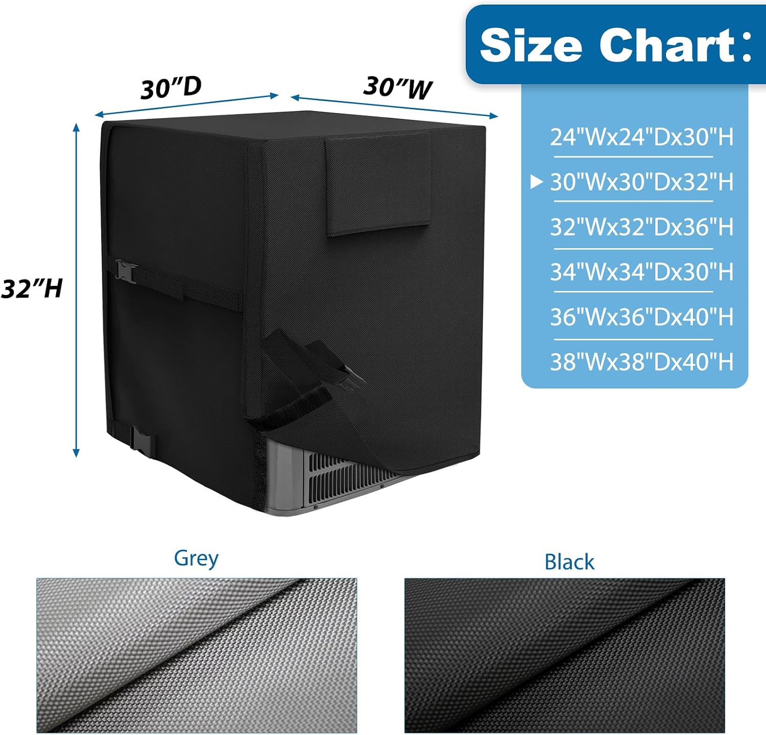 Detalle 2 de AKEfit Outdoor AC Cover 30 x 30 x 32 Inches