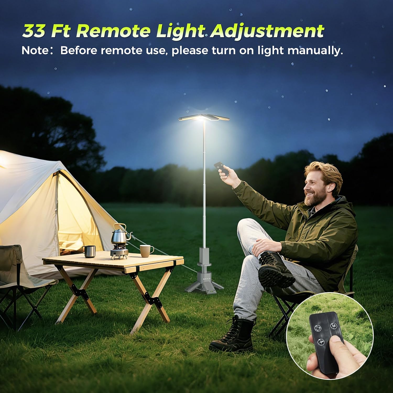Thumbnail 3 de Telescopic rechargeable camping lights 14000mAh magnetic lantern – Type-C cordless, dimmable, IPX5