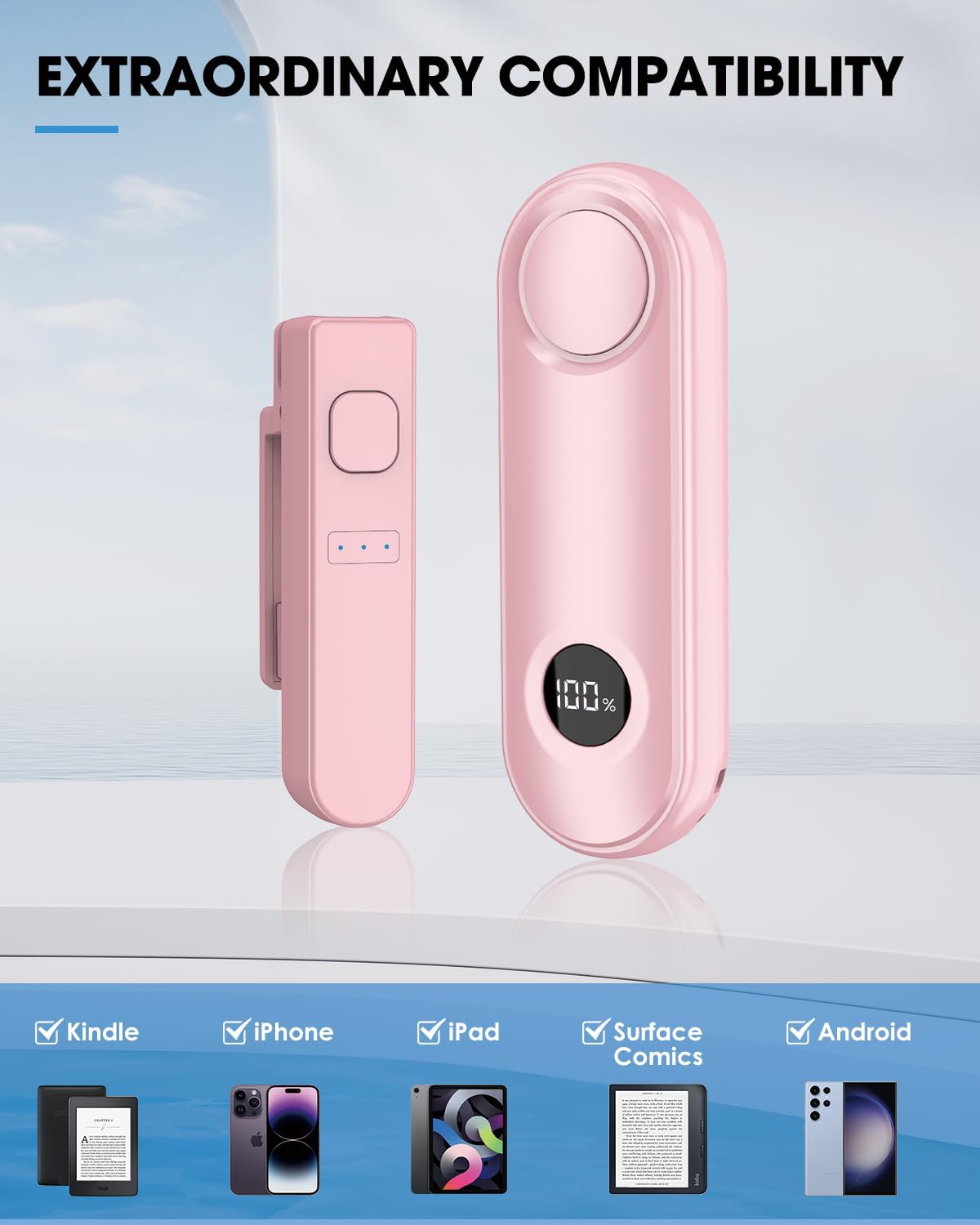 Thumbnail 6 de Inncarvs Remote Page Turner (Pink) – Clip-On Controller for Kindle and Capacitive Screens