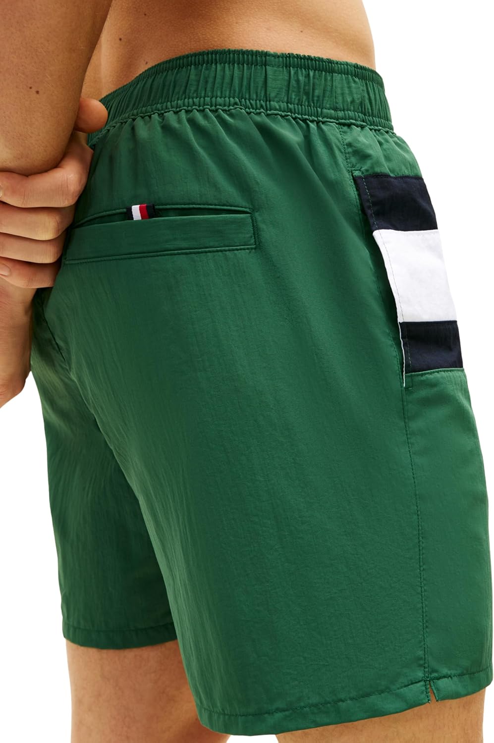 Detalle de Tommy Hilfiger Men’s Long Drawstring Swim Shorts
