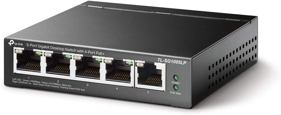 Thumbnail 1 de TP-Link TL-SG1005LP 5ポートギガビットスイッチングハブ、4ポートPoE+・合計40W給電