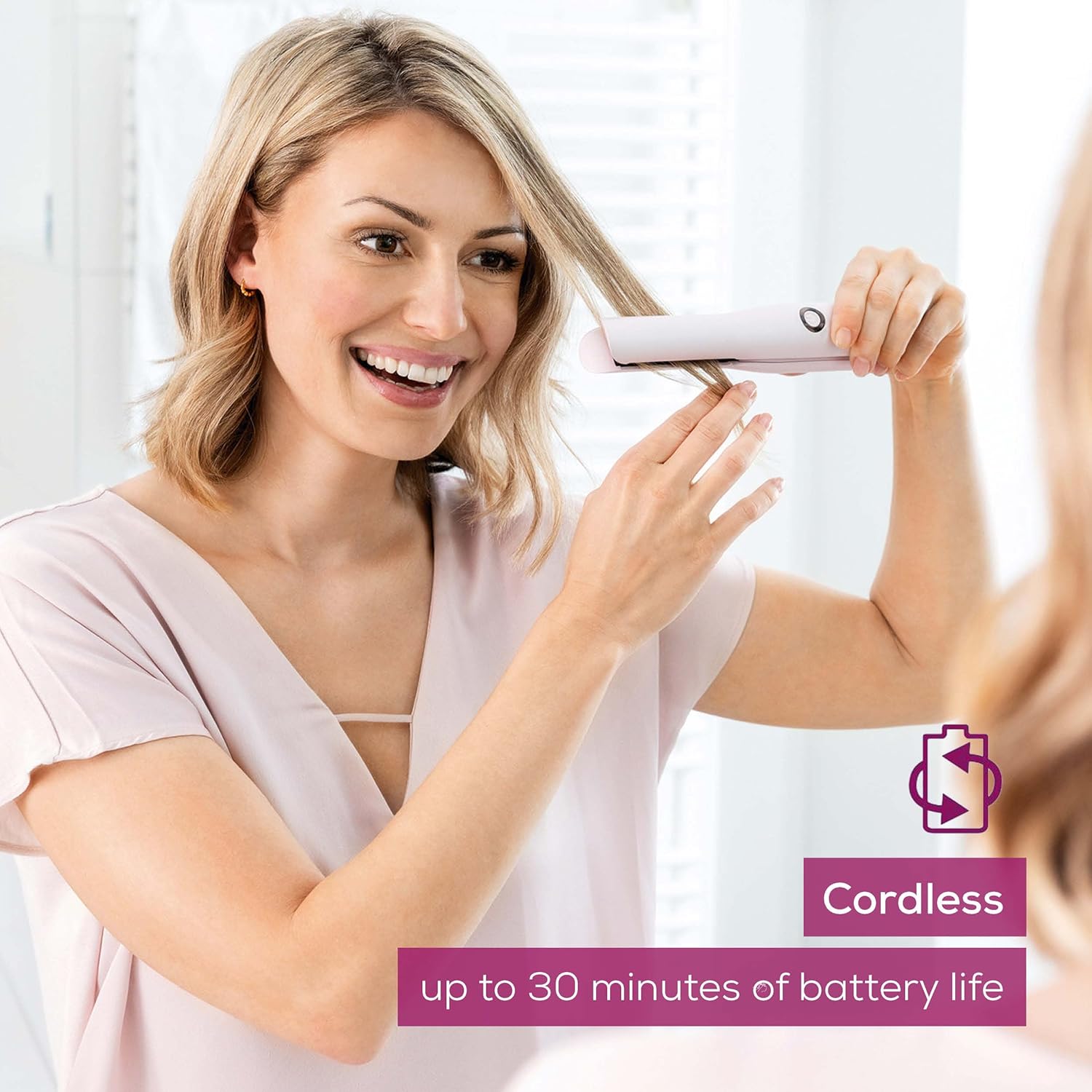 Detalle 2 de Beurer HS20 cordless hair straightener 30 min