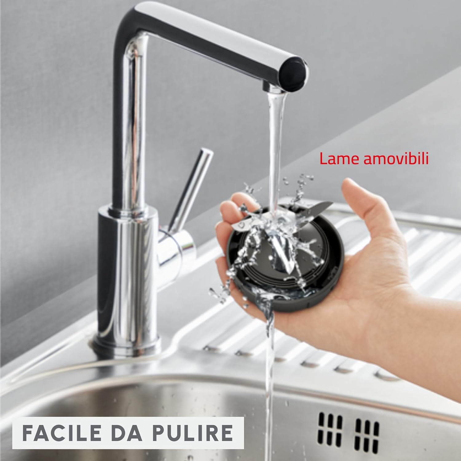 Thumbnail 4 de Moulinex Blendeo+ LM2C08F0: Frullatore da 1,5 L con lame Zelkrom e Smart Lock, 450 W