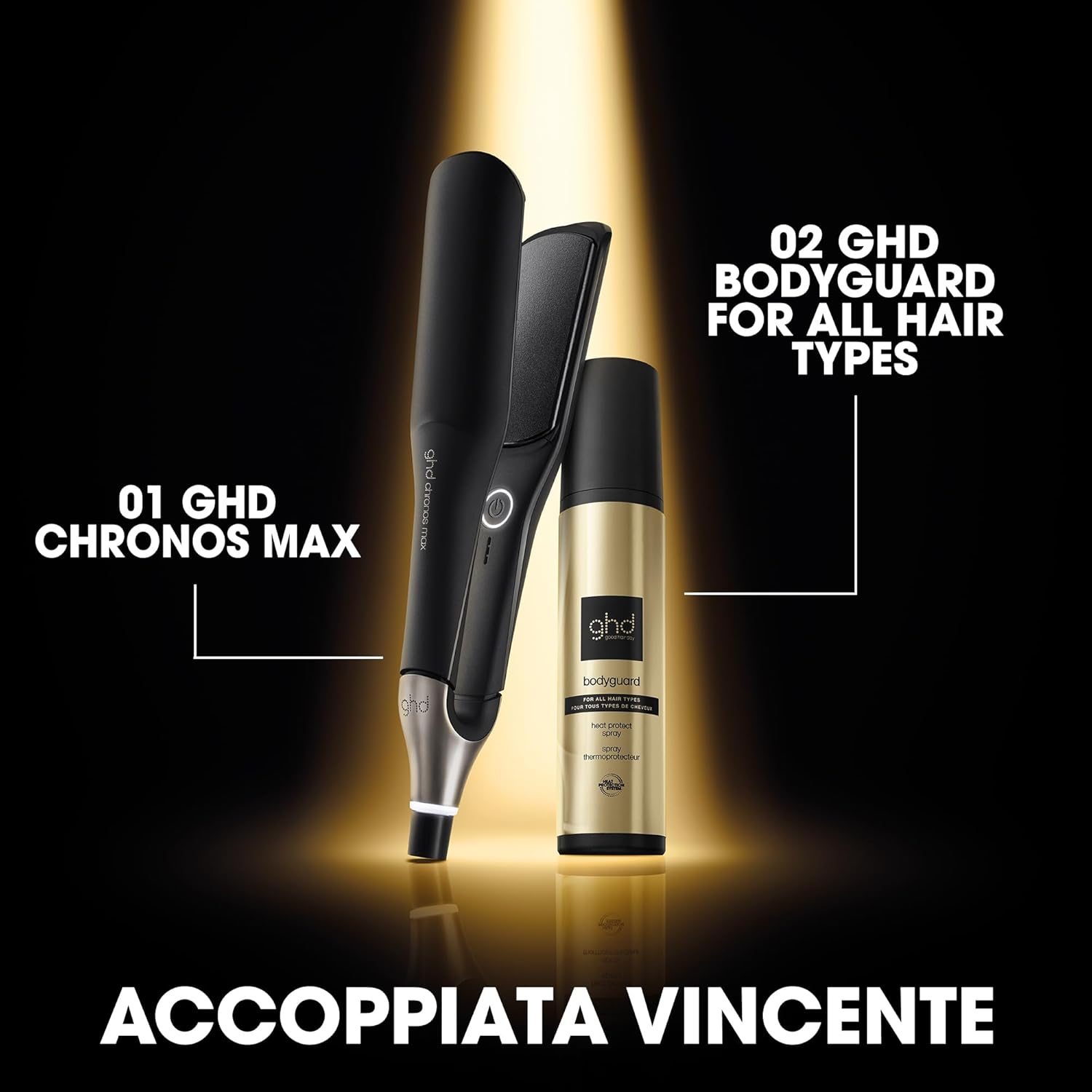 Thumbnail 6 de ghd Chronos Max: Piastra capelli professionale a lamelle larghe per styling rapido e protezione dal calore