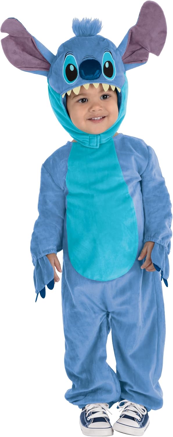 Detalle de Party City AM8410119 Disney Stitch Toddler Costume with Hood and Stuffed Tail
