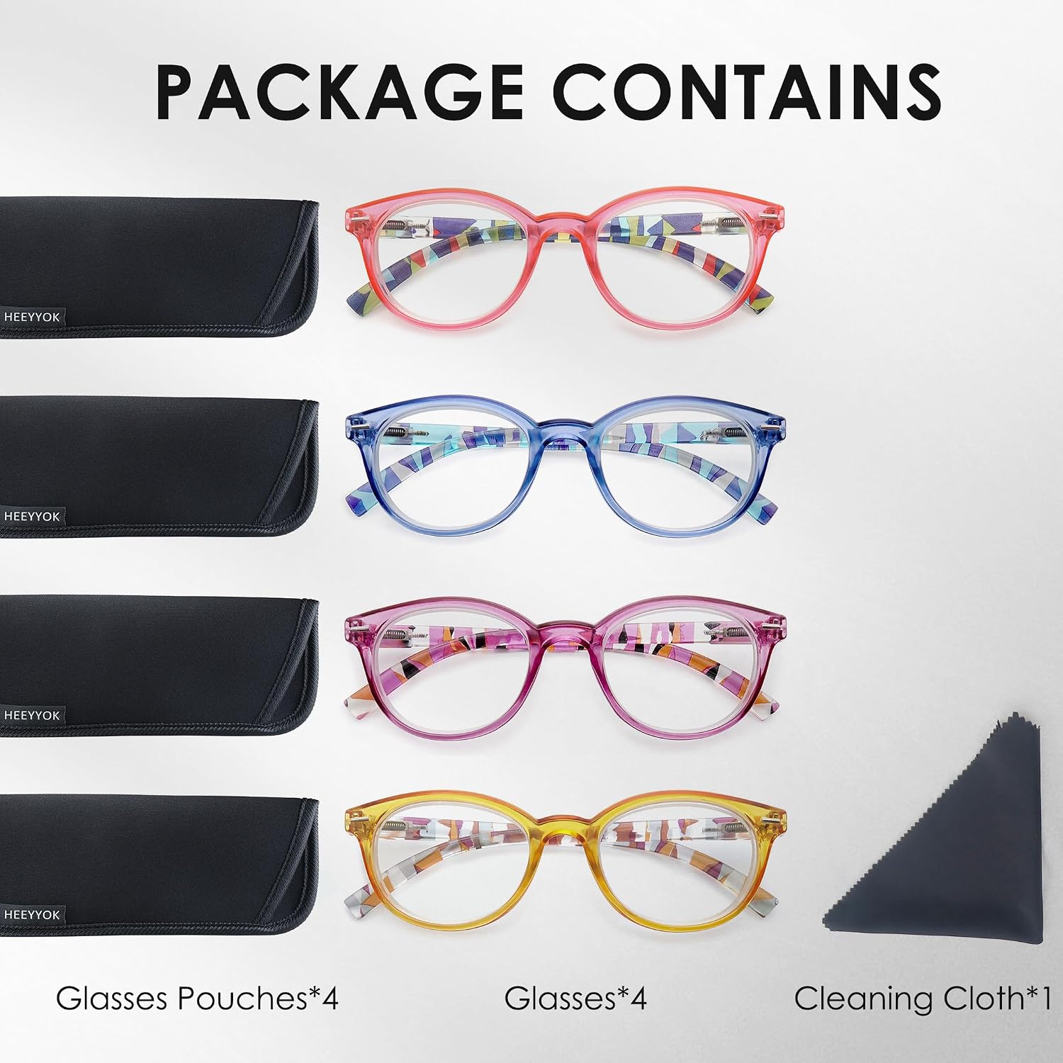 Thumbnail 5 de HEEYYOK Reading Glasses +3.00 for Women